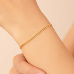 Pulseira Rommanel em Fio de Elos Diamantados 1x1 mm – Design Delicado e Elegante - Joias Rommanel | YouBeauty - Brincos, Colares e Anéis com Frete Grátis
