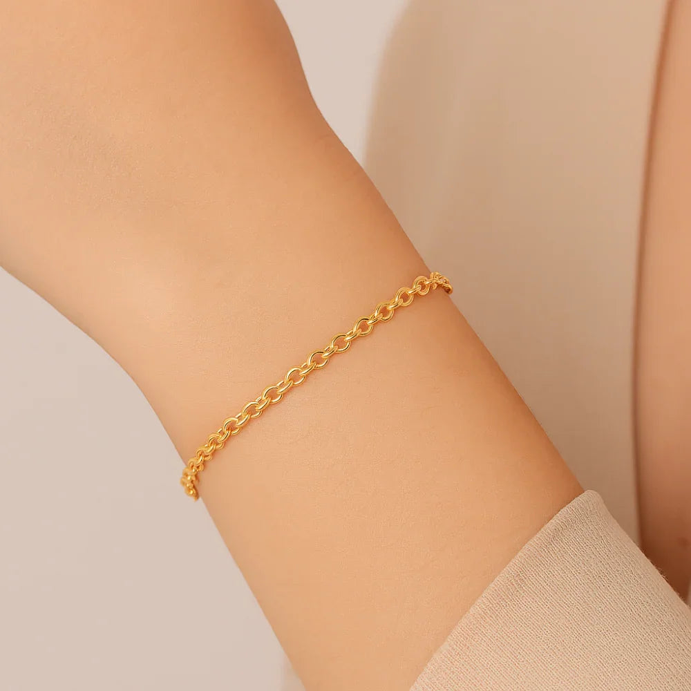 Pulseira Rommanel Elo Português em Ouro 18K – Design Clássico e Elegante - Joias Rommanel | YouBeauty - Brincos, Colares e Anéis com Frete Grátis