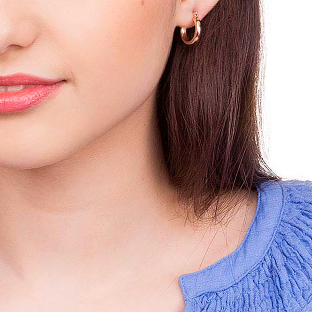 Brinco Argola Banhado a Ouro 18k