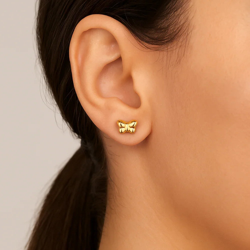 Tarraxa Rommanel Formato Borboleta em Ouro 18K – Design Delicado e Sofisticado - Joias Rommanel | YouBeauty - Brincos, Colares e Anéis com Frete Grátis