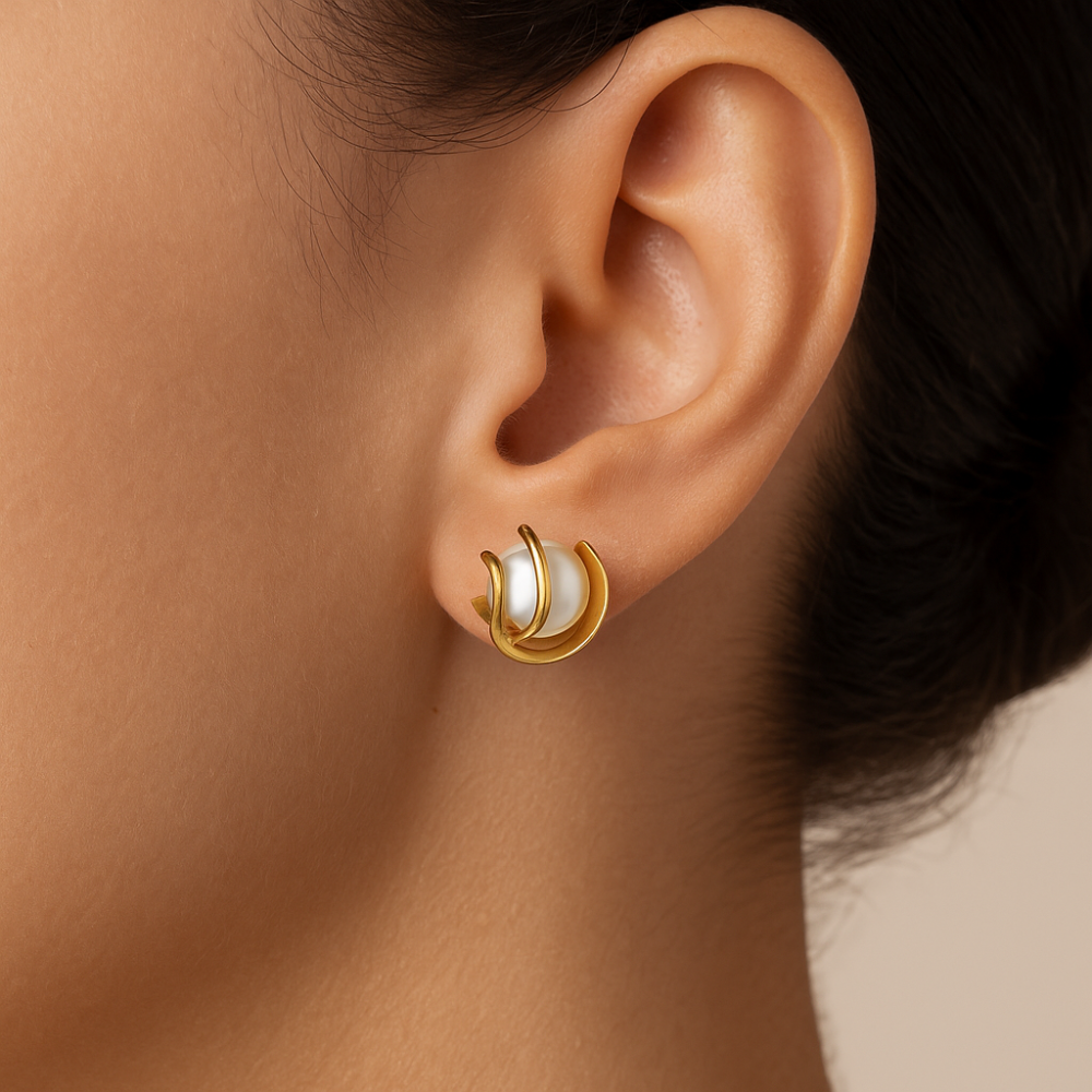 Kit Brinco Rommanel com Pérolas Sintéticas em Fios Entrelaçados – Design Delicado e Elegante