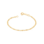 Pulseira Infantil Rommanel com Elos Achatados em Banho Ouro 18K – Design Delicado e Trabalhado - Joias Rommanel | YouBeauty - Brincos, Colares e Anéis com Frete Grátis