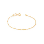 Pulseira Infantil Rommanel em Ouro 18K com Fio Alternado 5x1 – Tamanho 14 cm - Joias Rommanel | YouBeauty - Brincos, Colares e Anéis com Frete Grátis
