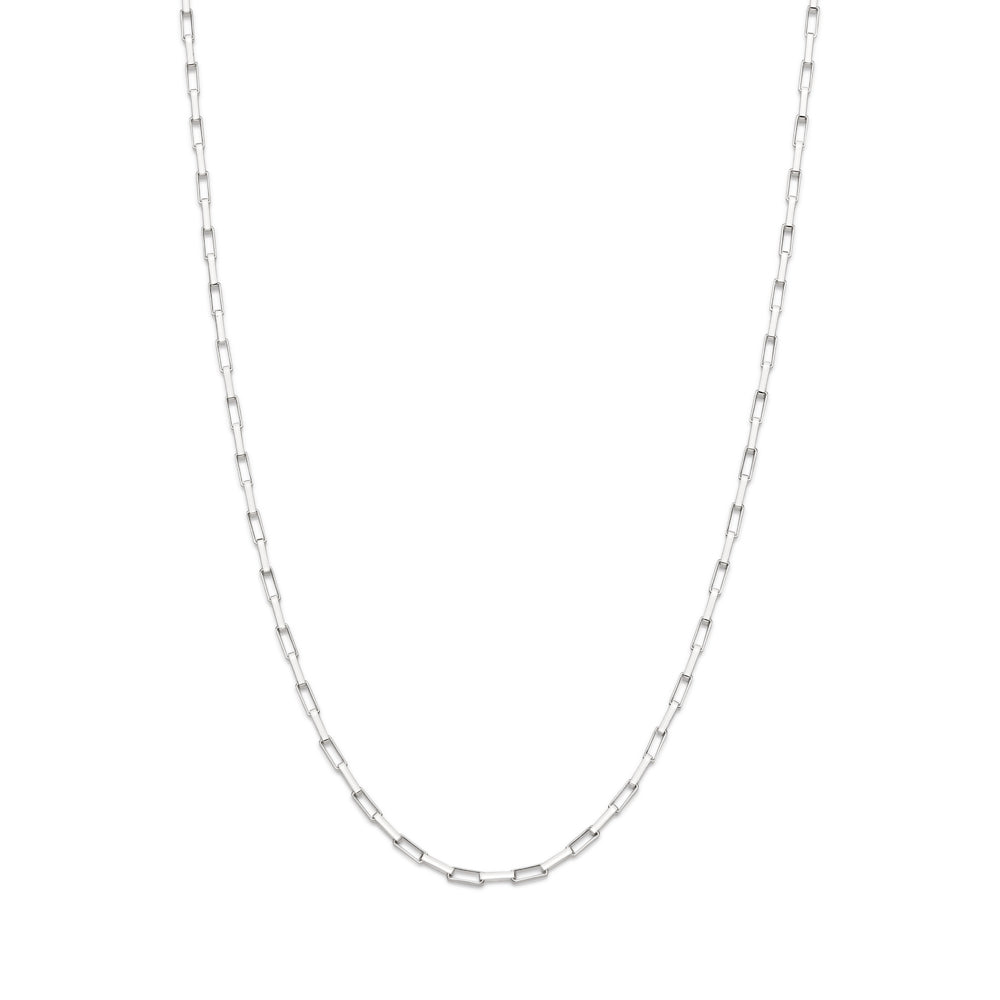 Gargantilha Rommanel Corrente Veneziana com Elos 4,2x0,8 mm em Prata – Modelo 50 cm