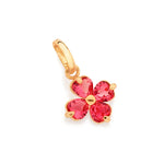 Pingente Flor Rommanel com Cristais em Formato Coração – Banho Ouro 18K Rosa - Joias Rommanel | YouBeauty - Brincos, Colares e Anéis com Frete Grátis