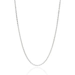 Gargantilha Corrente Elo Cadeado Rommanel em Prata Fina – Fio 0,35 mm, 42 cm - Joias Rommanel | YouBeauty - Brincos, Colares e Anéis com Frete Grátis