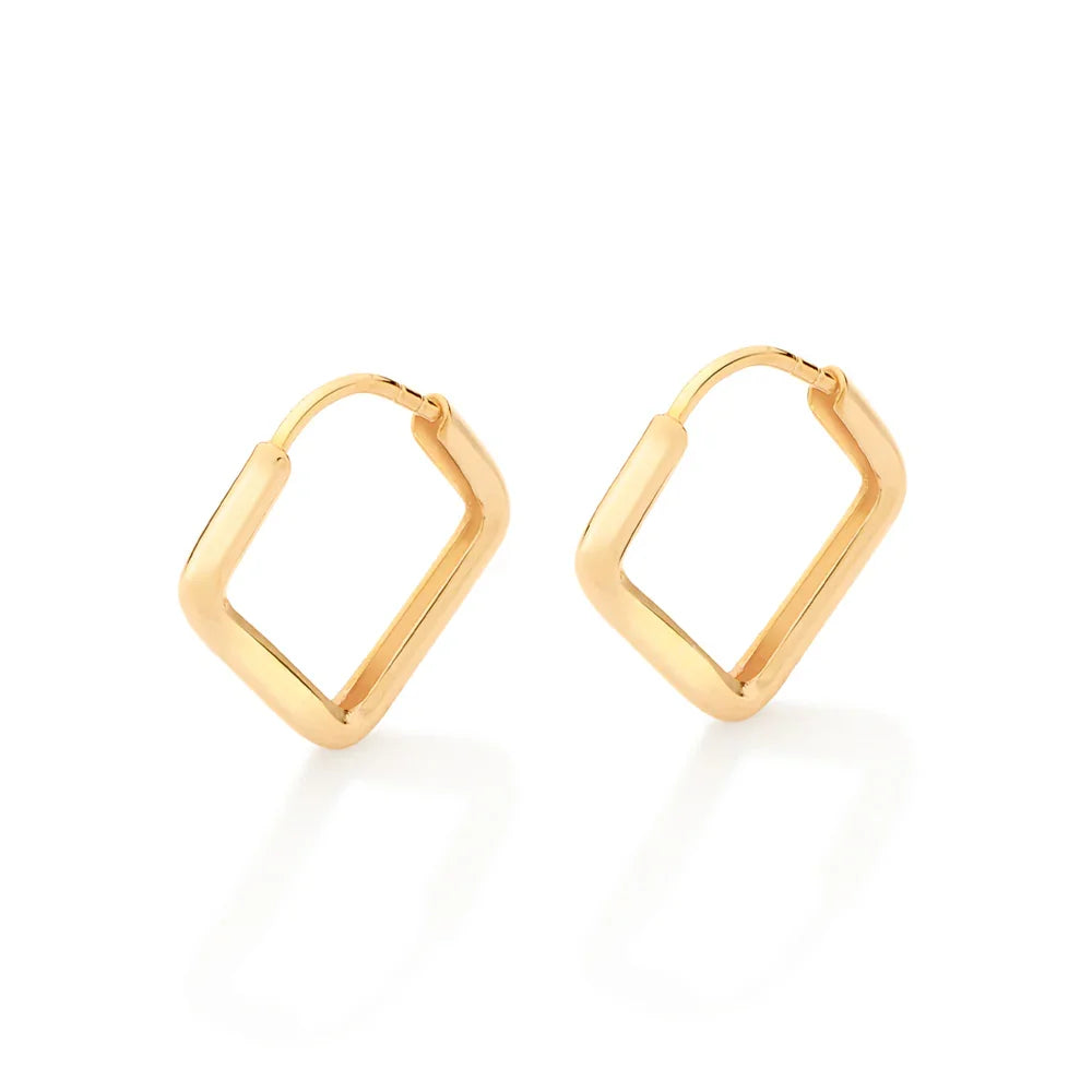 Brinco Argola Losango Rommanel em Banho de Ouro 18K – Coleção Exclusiva Giovanna Antonelli - Joias Rommanel | YouBeauty - Brincos, Colares e Anéis com Frete Grátis