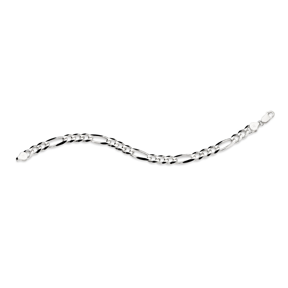 Pulseira Rommanel com Corrente Elo Groumet 3x1 em Prata – Design Sofisticado e Elegante