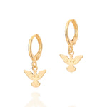 Brinco Argola Rommanel com Espírito Santo e Escrita Paz em Ouro 18K – Design Delicado e Significativo - Joias Rommanel | YouBeauty - Brincos, Colares e Anéis com Frete Grátis