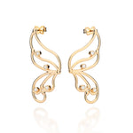 Brinco Maxi Borboleta Rommanel com 8 Zircônias Brancas – Design Vazado Elegante - Joias Rommanel | YouBeauty - Brincos, Colares e Anéis com Frete Grátis