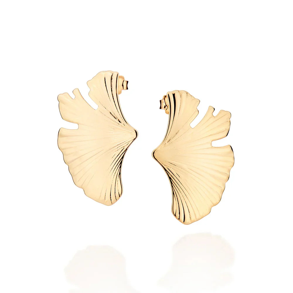 Brinco Palha Estilizada Rommanel Banhado a Ouro 18K – Design Exclusivo e Sofisticado - Joias Rommanel | YouBeauty - Brincos, Colares e Anéis com Frete Grátis