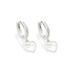 Brinco Argola Romântico Rommanel com Coração Vazado em Prata – 20 Zircônias Brilhantes - Joias Rommanel | YouBeauty - Brincos, Colares e Anéis com Frete Grátis