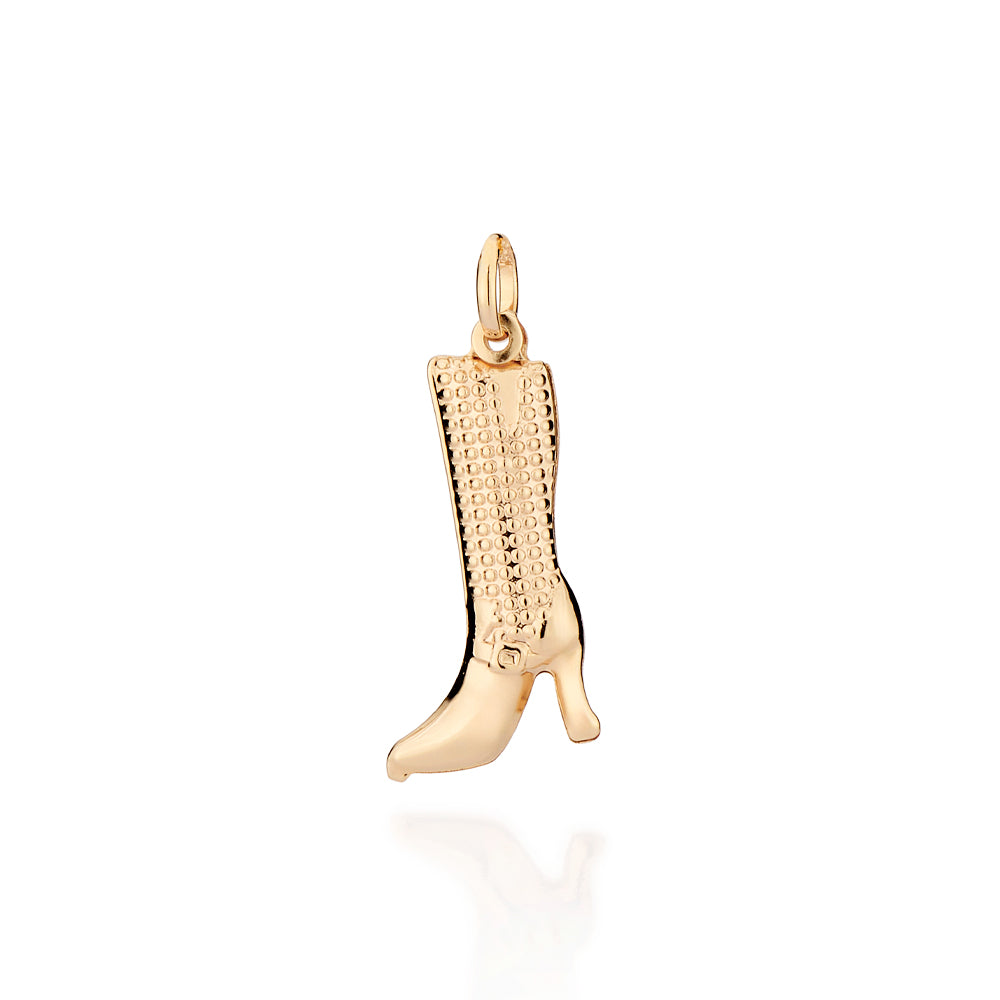Pingente Rommanel em Formato de Bota Banhado a Ouro 18K – Design Exclusivo e Detalhado