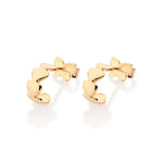 Brinco Meia Argola Rommanel com 10 Corações Lisos em Banho Ouro 18K – Design Delicado e Elegante - Joias Rommanel | YouBeauty - Brincos, Colares e Anéis com Frete Grátis