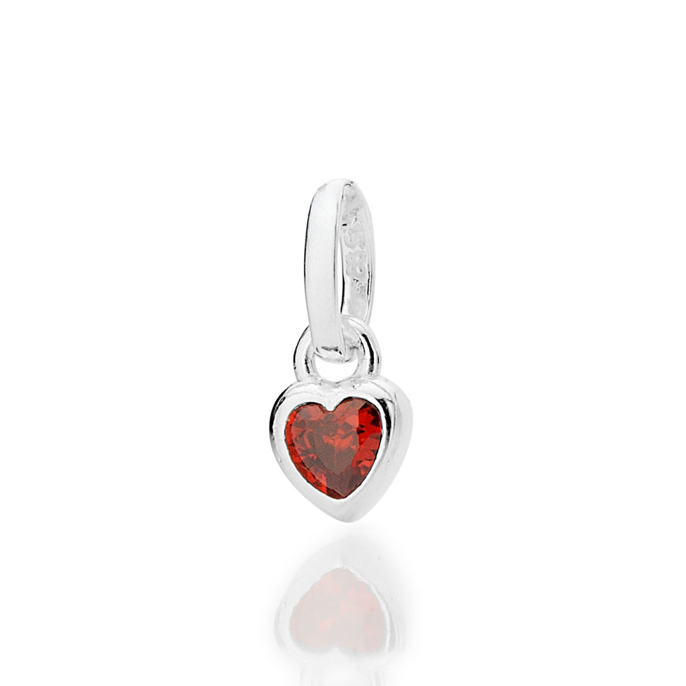 Pingente Solitário Rommanel com Zircônia Coração 4x4mm em Prata – Design Delicado e Elegante