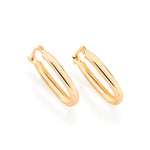 Brinco Argola Oval Médio Rommanel com Banho de Ouro 18K – Design Clássico e Sofisticado - Joias Rommanel | YouBeauty - Brincos, Colares e Anéis com Frete Grátis
