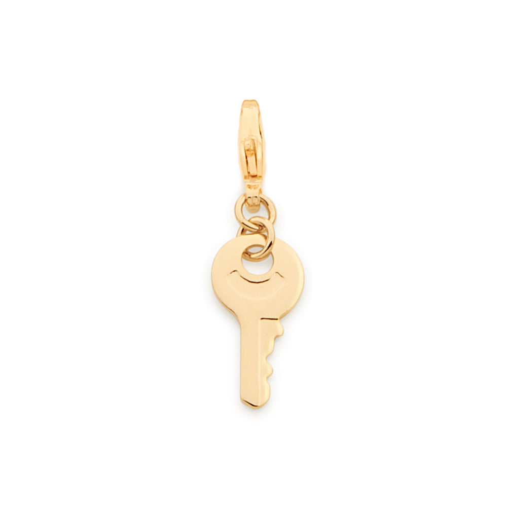 Pingente Berloque Chave Rommanel Banhado a Ouro 18K – Fecho Lagosta Seguro e Design Delicado