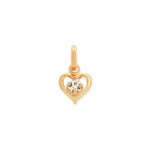 Pingente Rommanel Coração Vazado com Zircônia em Ouro 18K – Design Delicado 0,9 cm - Joias Rommanel | YouBeauty - Brincos, Colares e Anéis com Frete Grátis