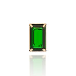 Pingente Solitário Rommanel com Cristal Baguete Verde em Banho Ouro 18K – Design Retangular Elegante - Joias Rommanel | YouBeauty - Brincos, Colares e Anéis com Frete Grátis