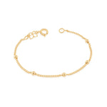 Pulseira Infantil Rommanel com Bolinhas de 2mm em Ouro 18K – Tamanho 14cm - Joias Rommanel | YouBeauty - Brincos, Colares e Anéis com Frete Grátis