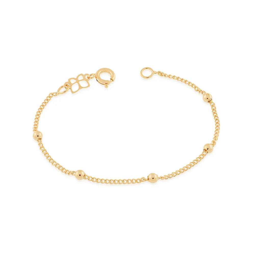 Pulseira Infantil Rommanel com Bolinhas de 2mm em Ouro 18K – Tamanho 14cm - Joias Rommanel | YouBeauty - Brincos, Colares e Anéis com Frete Grátis