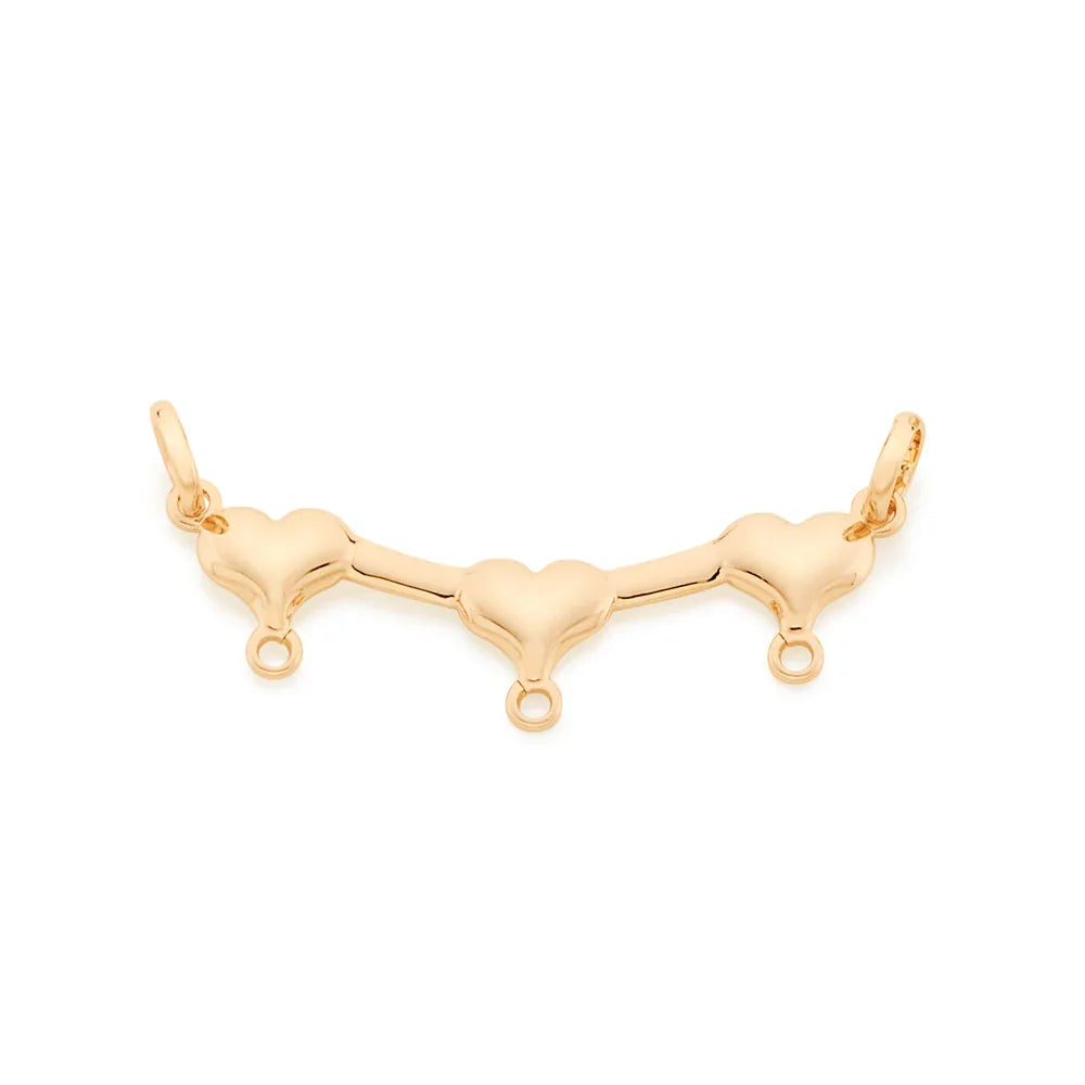 Pingente Canga Rommanel com Três Corações em Ouro 18K – Design Delicado e Sofisticado - Joias Rommanel | YouBeauty - Brincos, Colares e Anéis com Frete Grátis