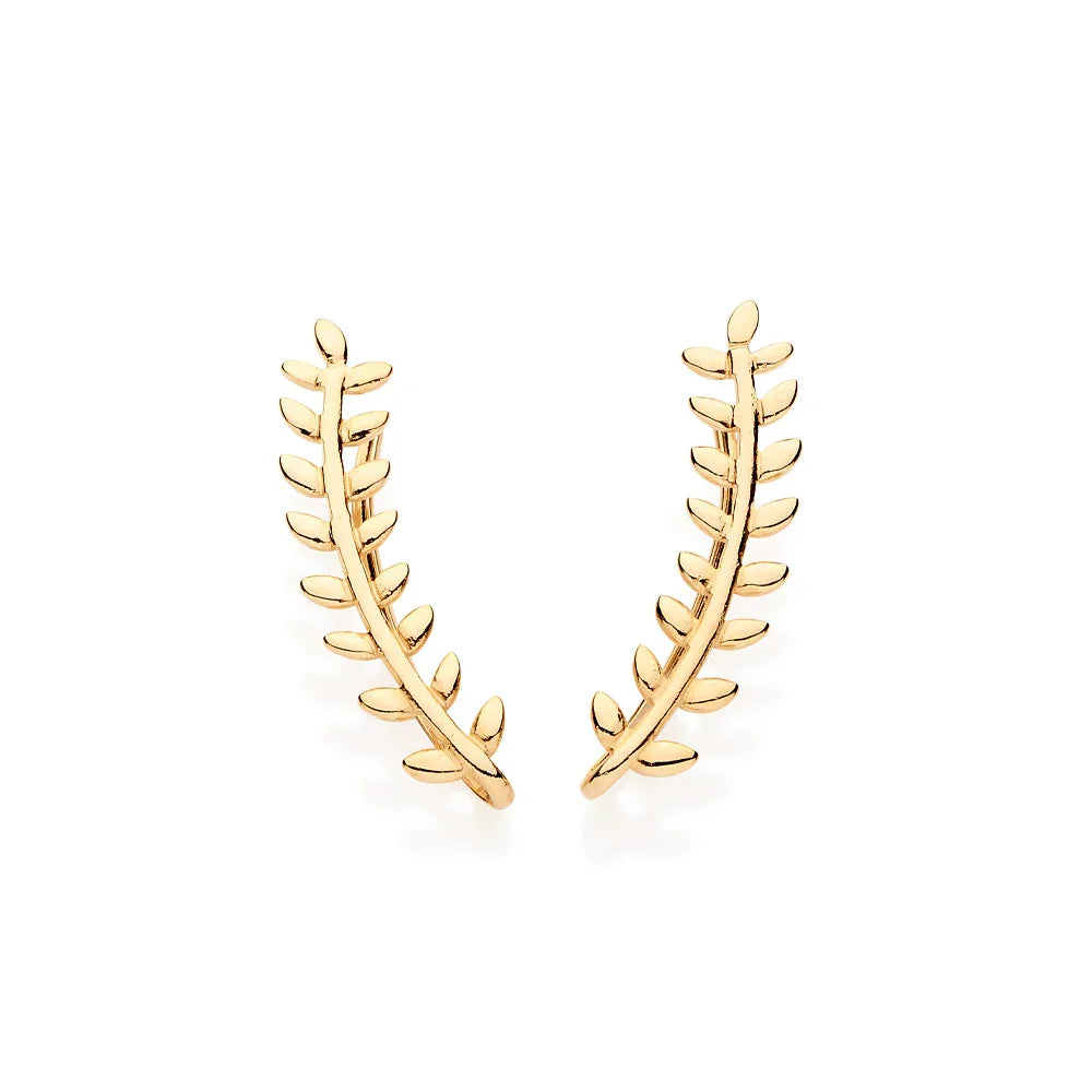 Brinco Folha de Arruda Rommanel Banhado a Ouro 18K – Design Natural e Sofisticado - Joias Rommanel | YouBeauty - Brincos, Colares e Anéis com Frete Grátis