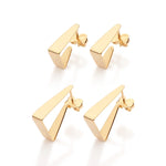 Brinco Kit Rommanel com Argolas Triangulares Banhado a Ouro 18K – Design Moderno e Sofisticado - Joias Rommanel | YouBeauty - Brincos, Colares e Anéis com Frete Grátis