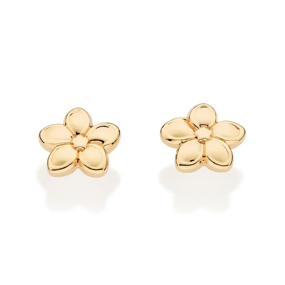 Brinco Flor de Plumeria Rommanel em Ouro 18K – Licença Oficial Disney - Joias Rommanel | YouBeauty - Brincos, Colares e Anéis com Frete Grátis