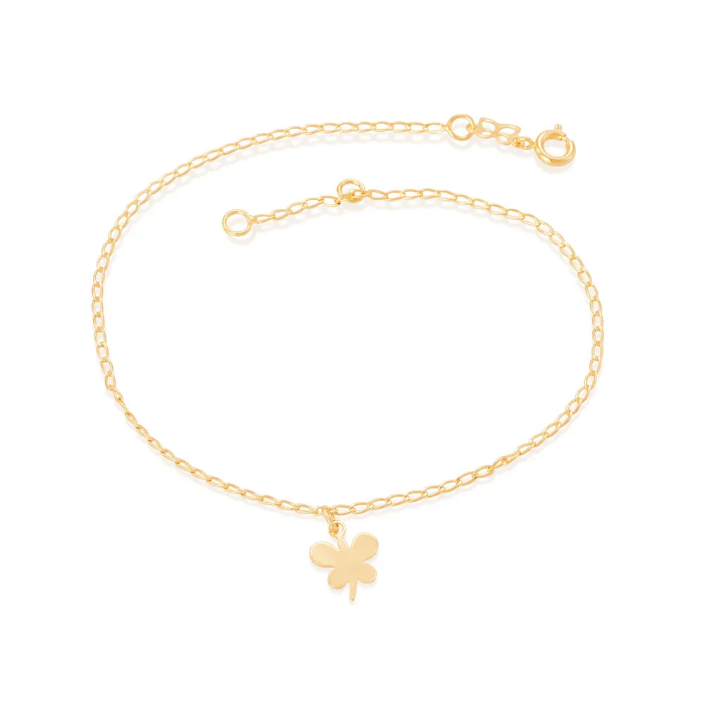 Tornozeleira Rommanel com Berloque de Borboleta em Ouro 18K – Fio Elo Laminado Ajustável - Joias Rommanel | YouBeauty - Brincos, Colares e Anéis com Frete Grátis