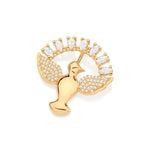 Pingente Espírito Santo Rommanel Cravejado com 67 Zircônias em Ouro 18k – Design Delicado e Brilhante - Joias Rommanel | YouBeauty - Brincos, Colares e Anéis com Frete Grátis