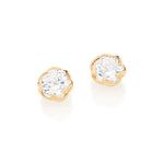 Brinco Solitário Rommanel com Duas Zircônias de 5 mm em Ouro 18K – Design Delicado e Sofisticado - Joias Rommanel | YouBeauty - Brincos, Colares e Anéis com Frete Grátis