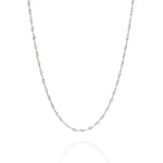 Gargantilha Rommanel Corrente Singapura 0,30 mm em Prata – Design Delicado e Elegante - Joias Rommanel | YouBeauty - Brincos, Colares e Anéis com Frete Grátis