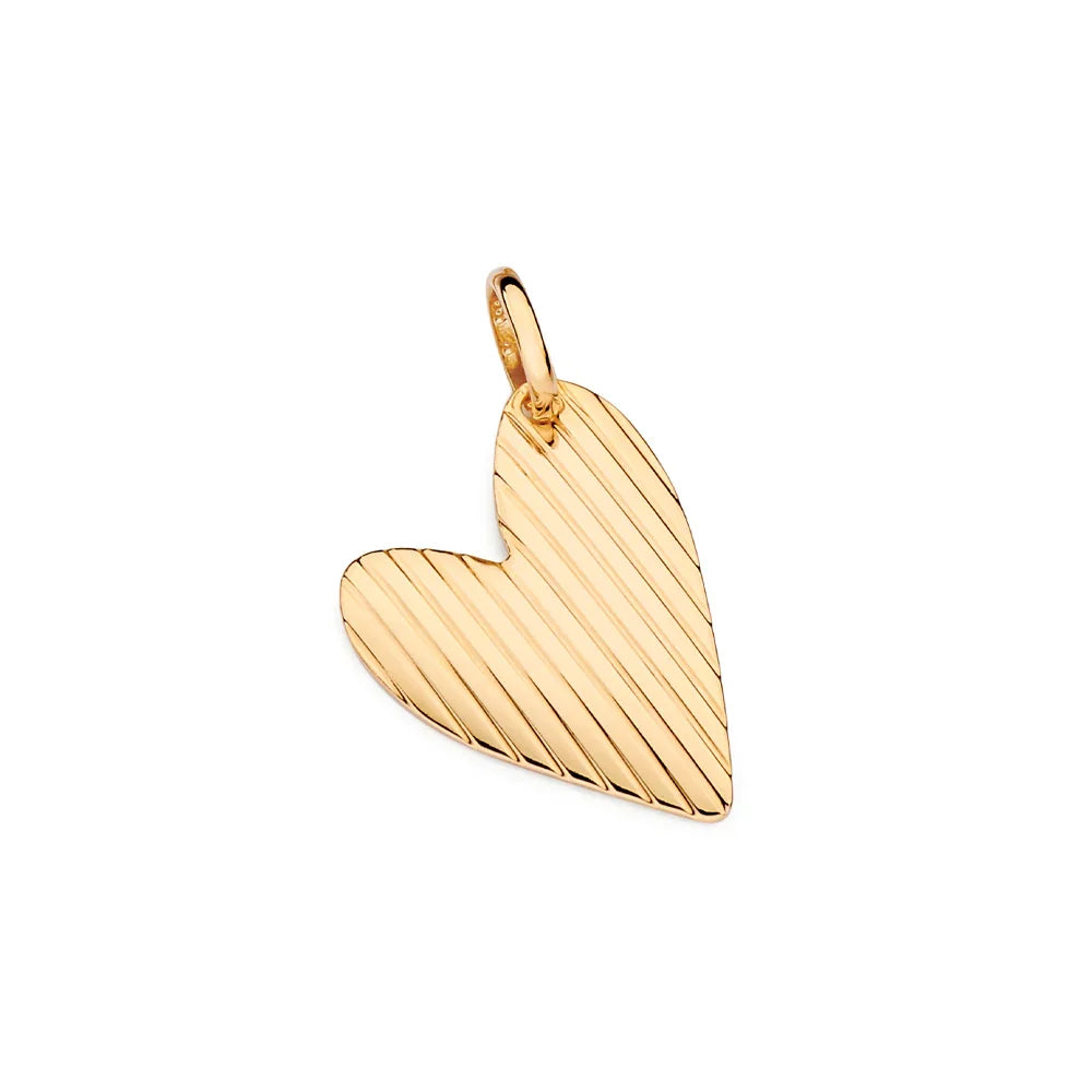 Pingente Coração Rommanel com Frisos em Alto Relevo – Joia Licenciada Ana Hickmann - Joias Rommanel | YouBeauty - Brincos, Colares e Anéis com Frete Grátis