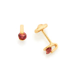 Brinco Infantil Rommanel com 2 Cristais Facetados em Ouro 18K – Design Delicado e Colorido - Joias Rommanel | YouBeauty - Brincos, Colares e Anéis com Frete Grátis