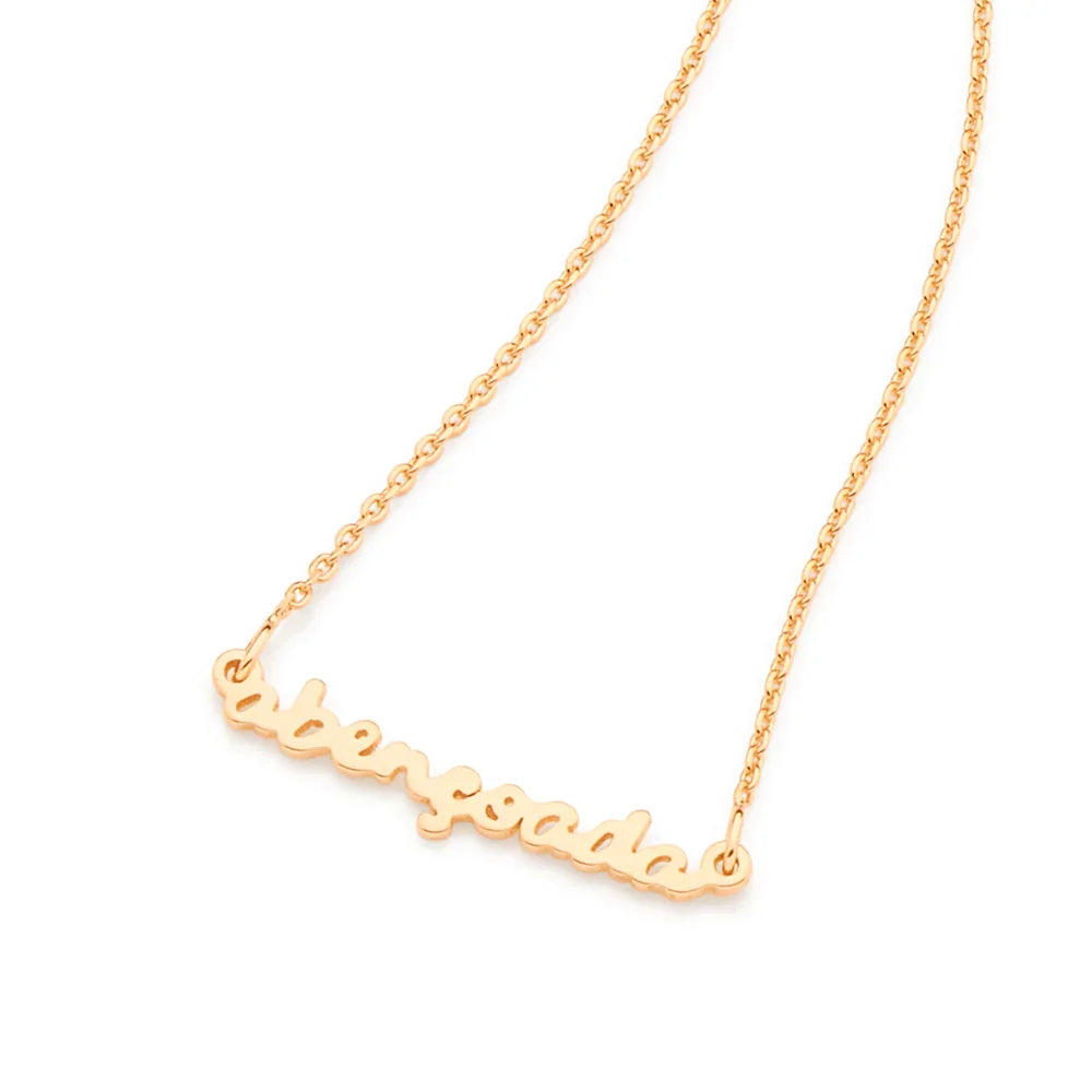 Gargantilha Rommanel com Pingente "Abençoada" em Fio Elos 50cm Ajustável – Design Delicado - Joias Rommanel | YouBeauty - Brincos, Colares e Anéis com Frete Grátis