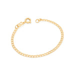 Pulseira Infantil Rommanel com Elos Diamantados em Banho Ouro 18K – Design Delicado e Resistente - Joias Rommanel | YouBeauty - Brincos, Colares e Anéis com Frete Grátis