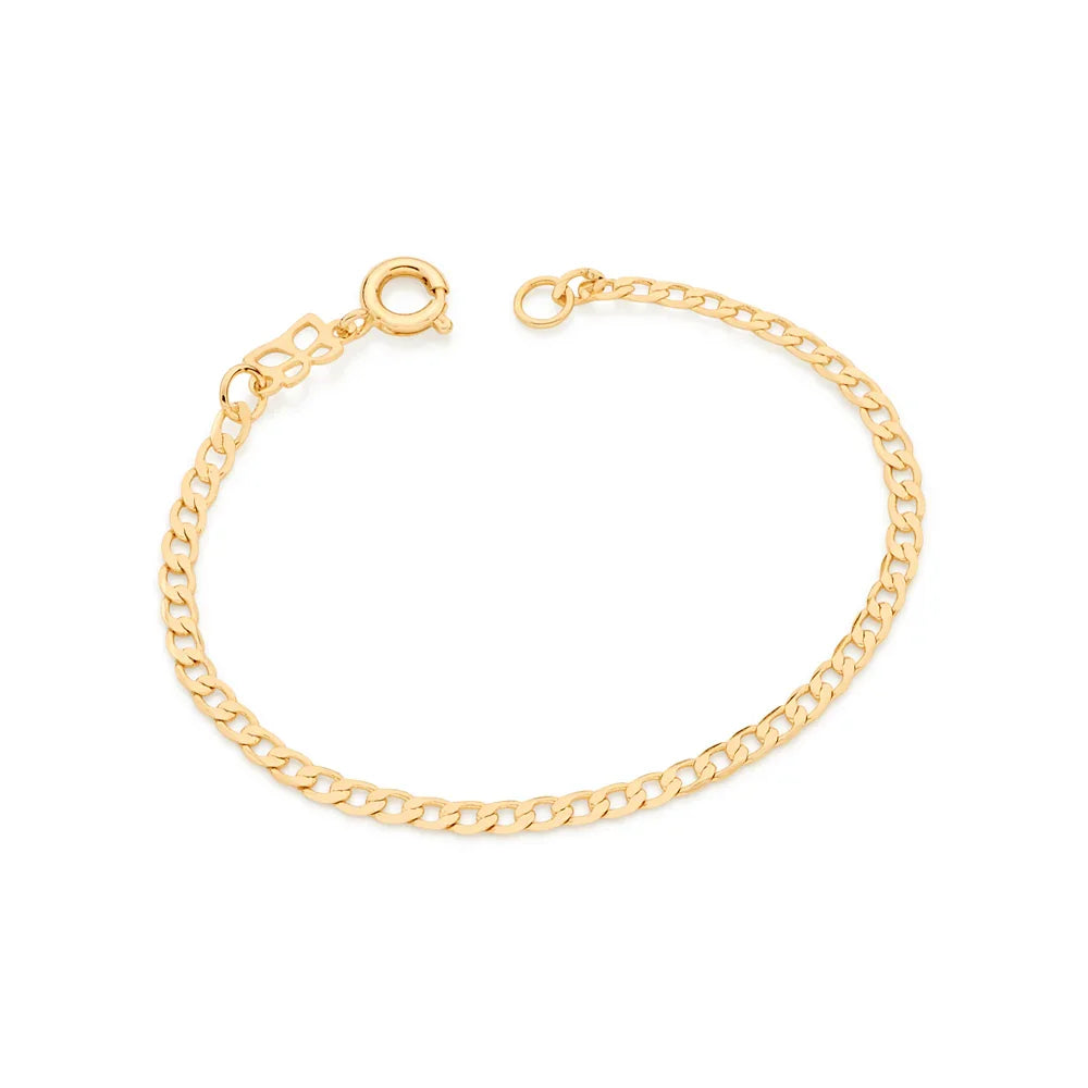 Pulseira Infantil Rommanel com Elos Diamantados em Banho Ouro 18K – Design Delicado e Resistente - Joias Rommanel | YouBeauty - Brincos, Colares e Anéis com Frete Grátis