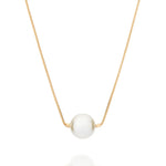 Gargantilha Rommanel com Pérola Sintética Central em Corrente Veneziana Fina – Design Delicado e Sofisticado - Joias Rommanel | YouBeauty - Brincos, Colares e Anéis com Frete Grátis