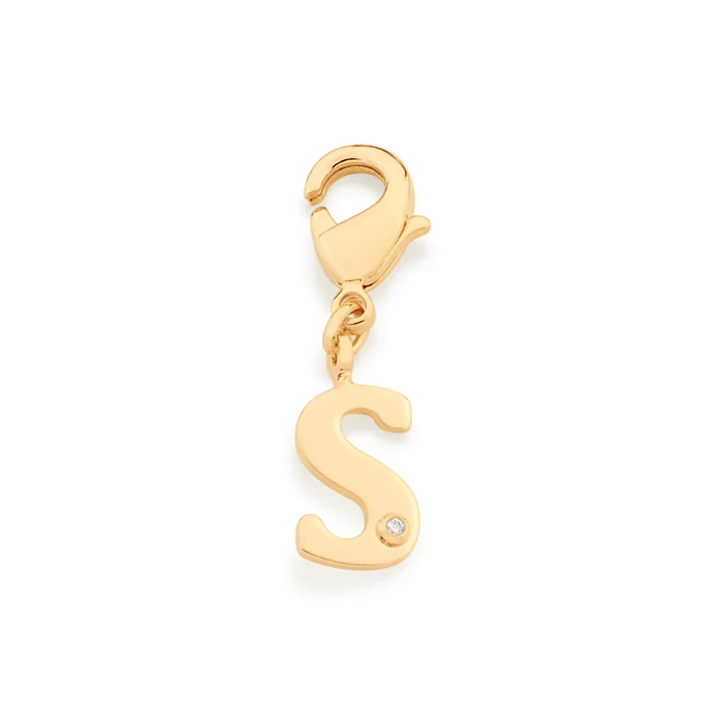 Pingente Berloque Letra Rommanel com Zircônia em Ouro 18K – Fecho Lagosta Delicado - Joias Rommanel | YouBeauty - Brincos, Colares e Anéis com Frete Grátis