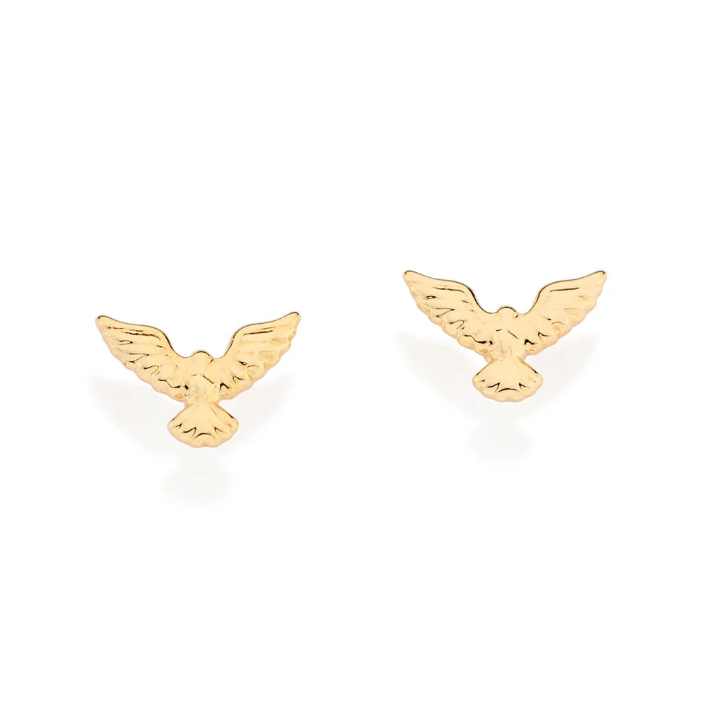 Brinco Espírito Santo Rommanel em Banho de Ouro 18K – Design Delicado e Sofisticado - Joias Rommanel | YouBeauty - Brincos, Colares e Anéis com Frete Grátis