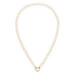 Gargantilha Rommanel de Corrente com Elos Ovais e Fecho Coração em Banho Ouro 18K – Design Delicado e Sofisticado - Joias Rommanel | YouBeauty - Brincos, Colares e Anéis com Frete Grátis