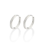 Brinco Argola Cravejado Rommanel com 22 Zircônias em Banho Branco – Design Elegante e Brilho Premium - Joias Rommanel | YouBeauty - Brincos, Colares e Anéis com Frete Grátis