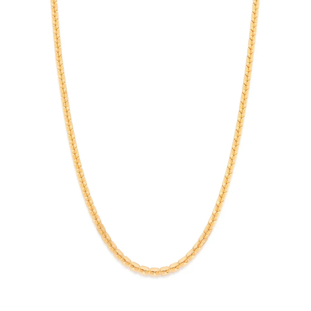 Cordão Gargantilha Rommanel com Elos Cadeado Quadrados Banhado a Ouro 18K – Ajustável 50 cm - Joias Rommanel | YouBeauty - Brincos, Colares e Anéis com Frete Grátis