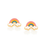 Brinco Infantil Arco-Íris com Nuvens Rommanel em Ouro 18K – Design Colorido e Divertido - Joias Rommanel | YouBeauty - Brincos, Colares e Anéis com Frete Grátis