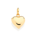Pingente Rommanel em Coração Abaulado Liso com Banho Ouro 18K – Design Elegante e Delicado - Joias Rommanel | YouBeauty - Brincos, Colares e Anéis com Frete Grátis