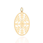 Pingente Rommanel com Formato de Folhagem em Ouro 18K – Design Elegante e Natural - Joias Rommanel | YouBeauty - Brincos, Colares e Anéis com Frete Grátis