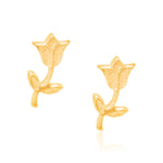 Brinco Tulipa Pequeno Rommanel Banhado em Ouro 18K – Design Delicado e Sofisticado - Joias Rommanel | YouBeauty - Brincos, Colares e Anéis com Frete Grátis