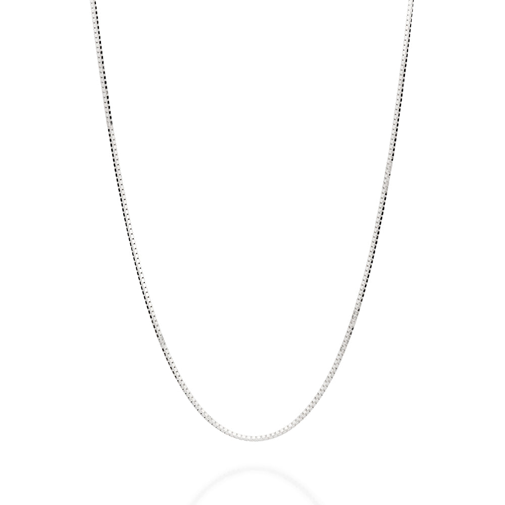 Gargantilha Rommanel Corrente Veneziana Fio 0,80 mm em Prata – Design Fino e Elegante 50 cm