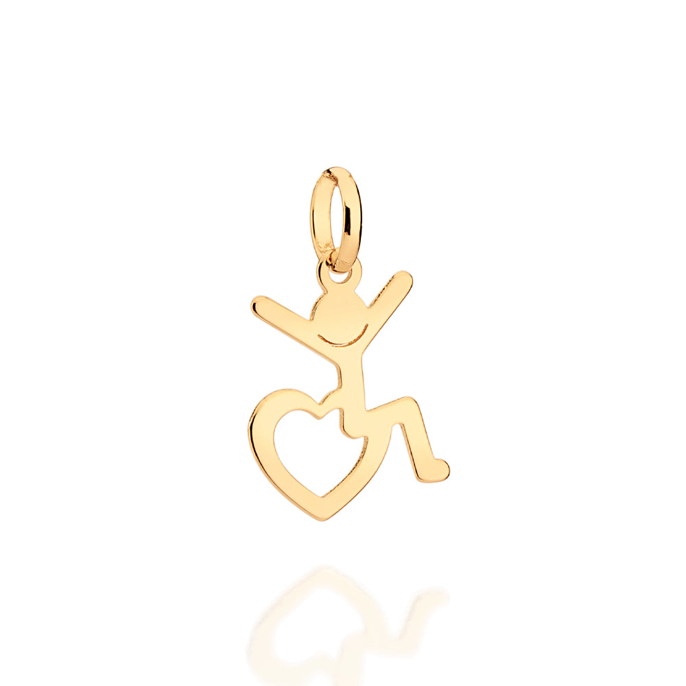 Pingente Rommanel Amor Especial Banhado a Ouro 18k – Design Delicado e Sofisticado